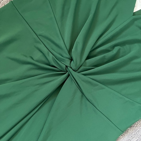 Ann Taylor Matte Jersey Knot Front MIDI Dress - Picture 4 of 6